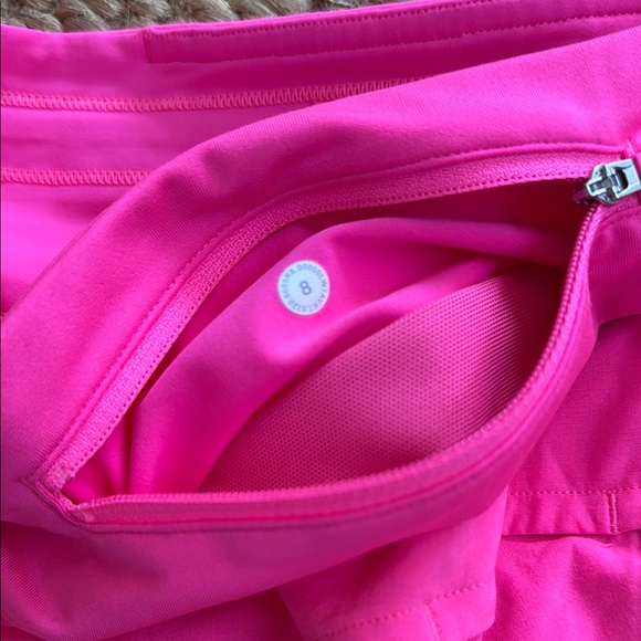 Lululemon Athletica Pink Highlighter Speed Up MR Short 4” Lined - Picture 8 of 8